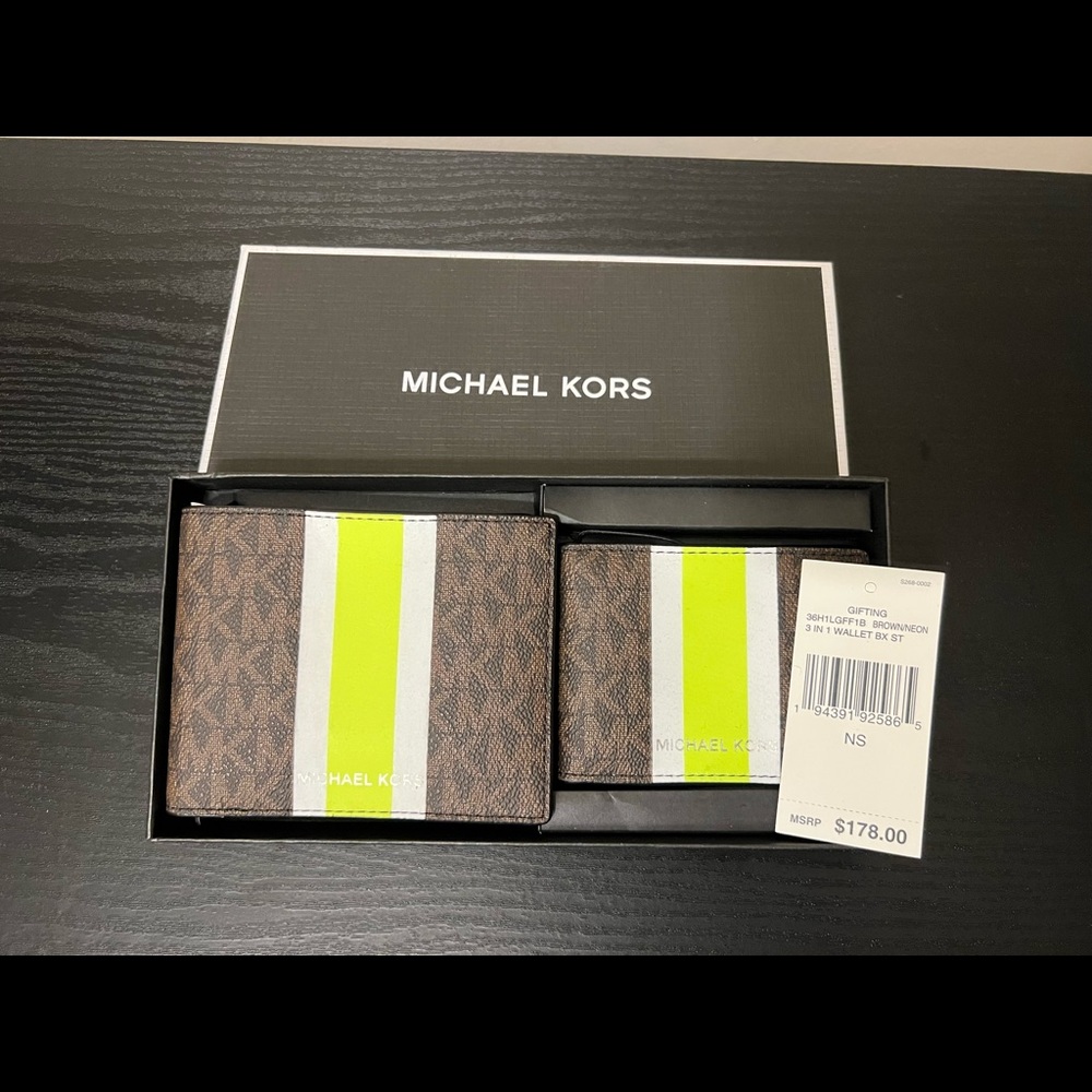 Michael Kors 3 in 1 Wallet Gift Box Set